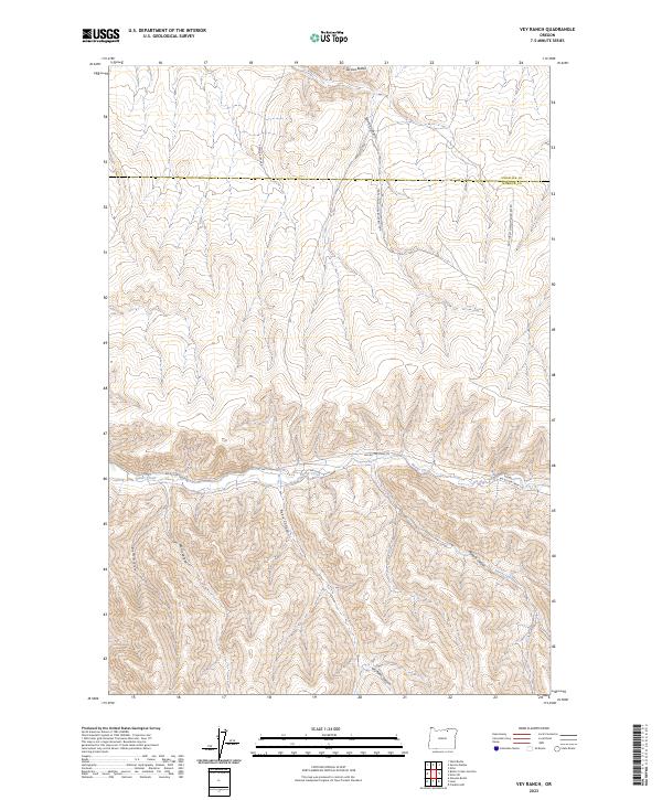 Vey Ranch, OR — USGS 7.5-minute topo (2023)