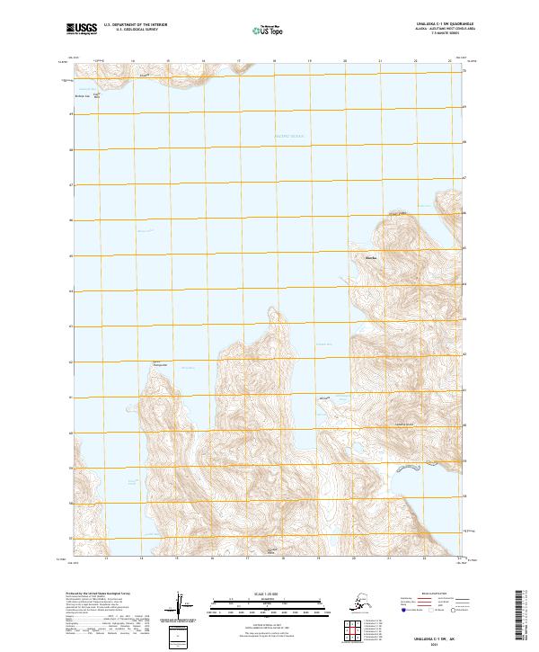 Unalaska C-1 SW, AK — USGS 7.5-minute topo (2021)