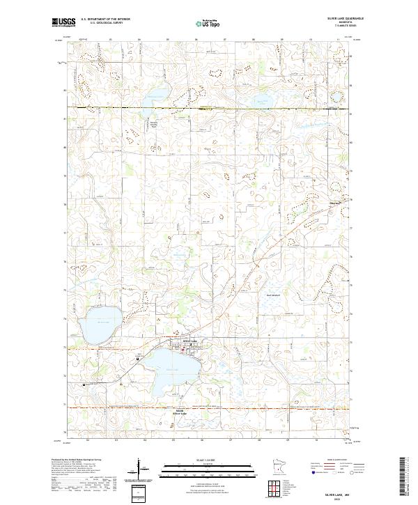 Silver Lake, MN — USGS 7.5-minute topo (2022)