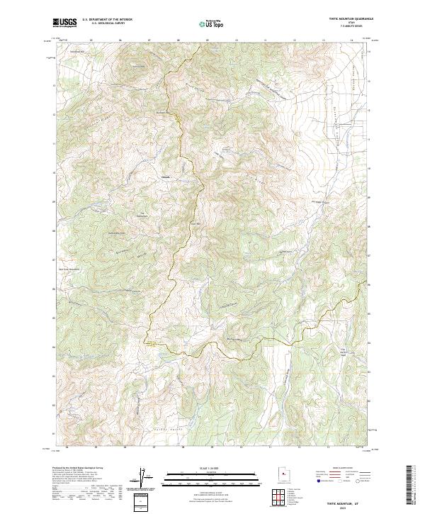 Tintic Mountain, UT — USGS 7.5-minute topo (2023)