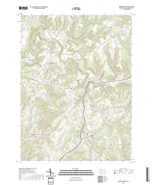 Marion Center, PA — USGS 7.5-minute topo (2023)
