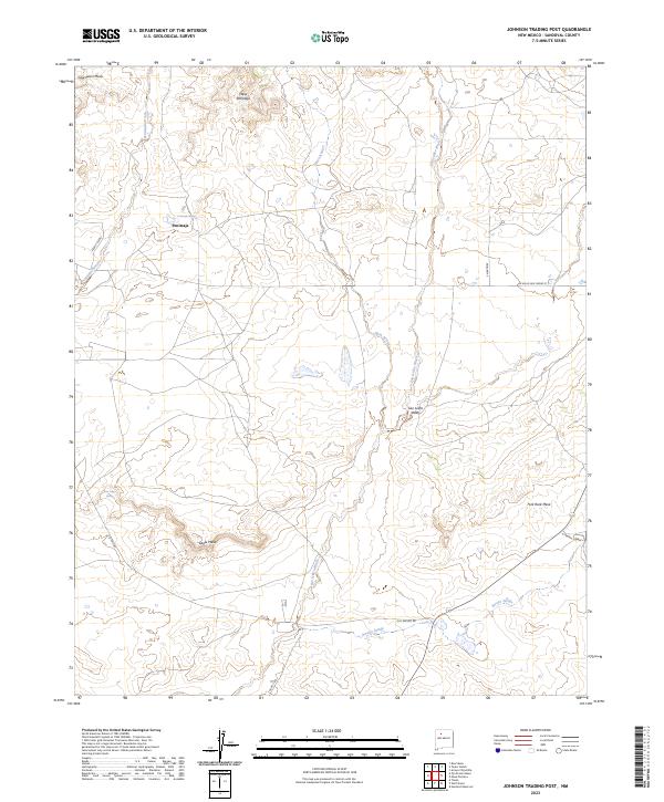 Johnson Trading Post, NM — USGS 7.5-minute topo (2023)