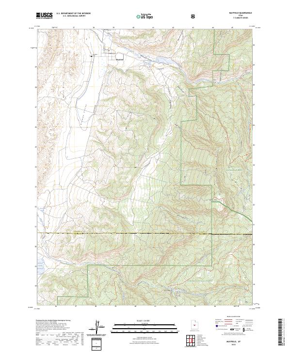 Mayfield, UT — USGS 7.5-minute topo (2023)