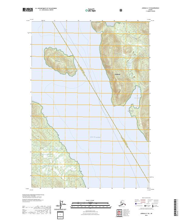 Juneau A-1 SE, AK — USGS 7.5-minute topo (2024)