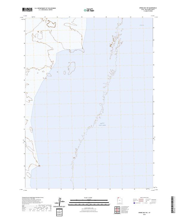 Spring Bay SW, UT — USGS 7.5-minute topo (2023)