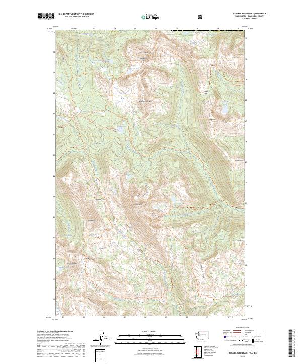 Remmel Mountain, WA-BC — USGS 7.5-minute topo (2023)