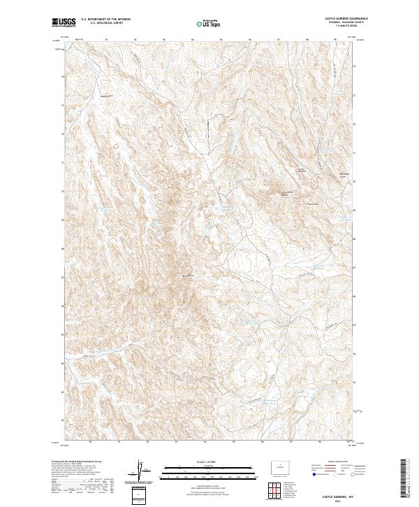 Castle Gardens, WY — USGS 7.5-minute topo (2021)