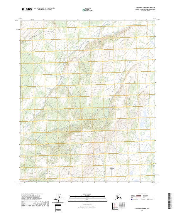 Livengood B-4 SW, AK — USGS 7.5-minute topo (2024)
