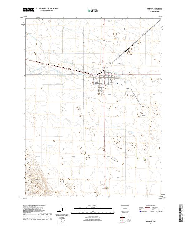 Holyoke, CO — USGS 7.5-minute topo (2022)