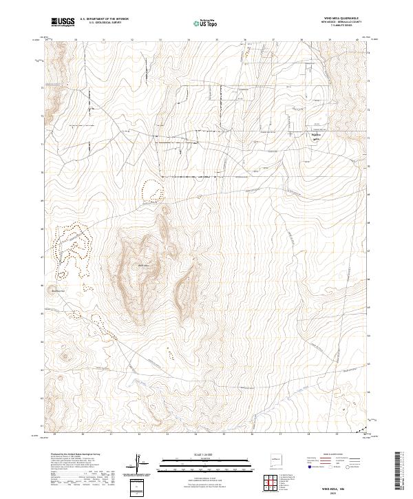 Wind Mesa, NM — USGS 7.5-minute topo (2023)