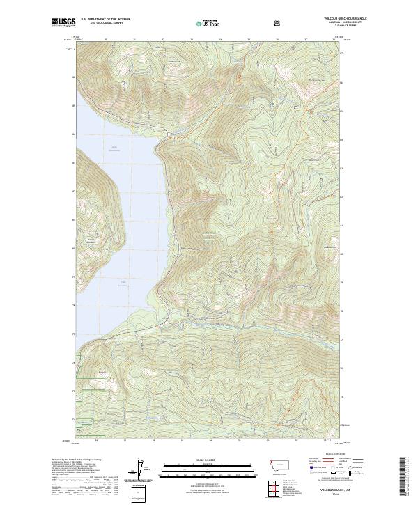 Volcour Gulch, MT — USGS 7.5-minute topo (2024)