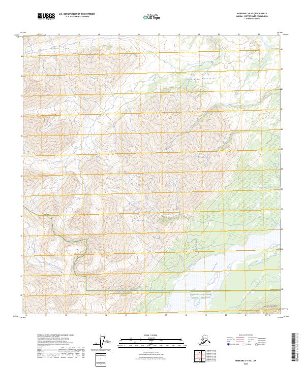 Nabesna C-4 SE, AK — USGS 7.5-minute topo (2023)