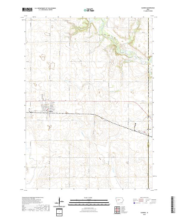 Glidden, IA — USGS 7.5-minute topo (2022)