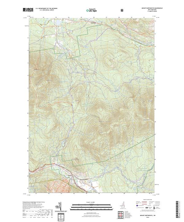 Mount Dartmouth, NH — USGS 7.5-minute topo (2024)
