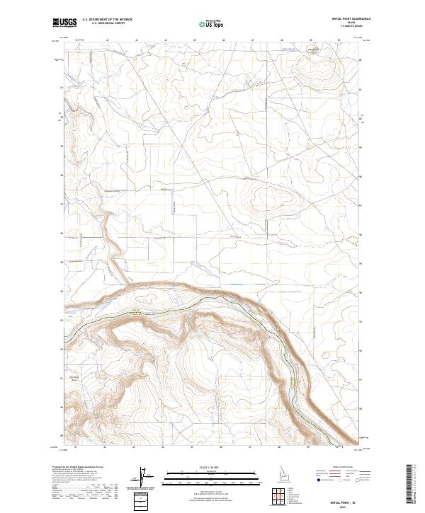 Initial Point, ID — USGS 7.5-minute topo (2023)