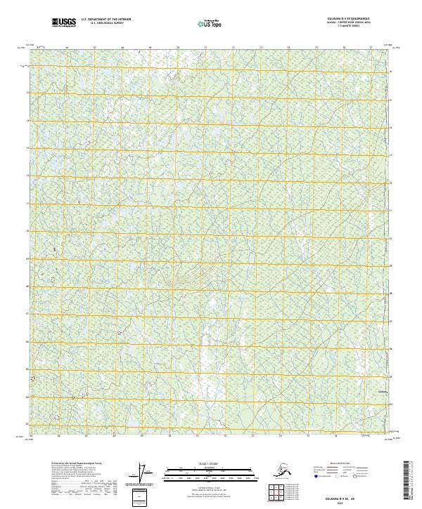 Gulkana B-4 SE, AK — USGS 7.5-minute topo (2023)