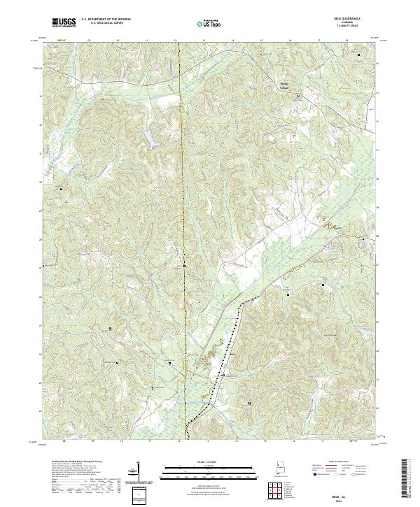 Belk, AL — USGS 7.5-minute topo (2024)