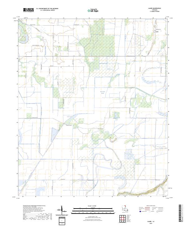 Laark, LA — USGS 7.5-minute topo (2024)