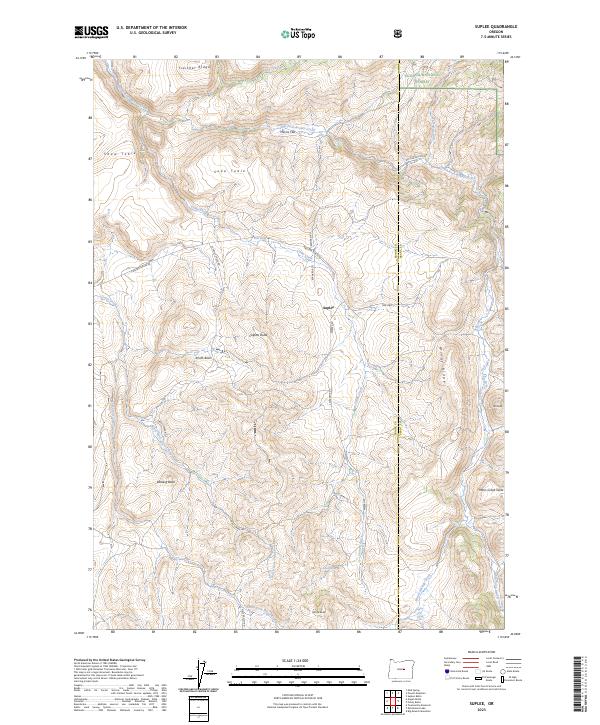 Suplee, OR — USGS 7.5-minute topo (2023)