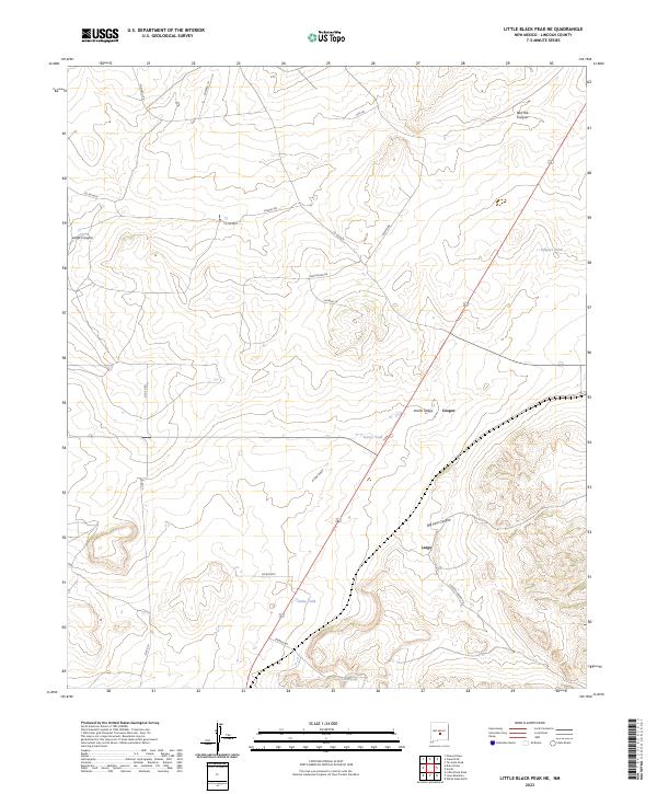 Little Black Peak NE, NM — USGS 7.5-minute topo (2023)