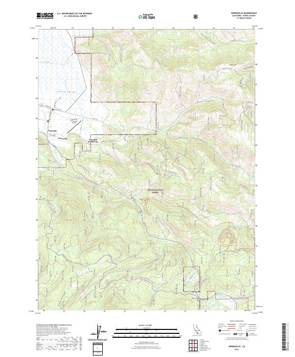 Sierraville, CA — USGS 7.5-minute topo (2021)