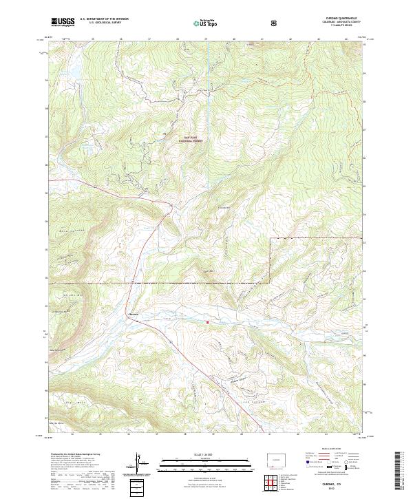 Chromo, CO — USGS 7.5-minute topo (2022)
