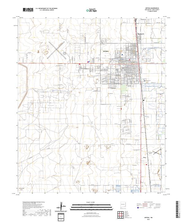Artesia, NM — USGS 7.5-minute topo (2023)