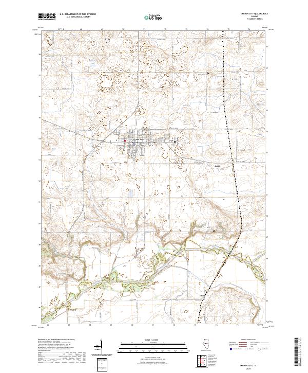 Mason City, IL — USGS 7.5-minute topo (2024)