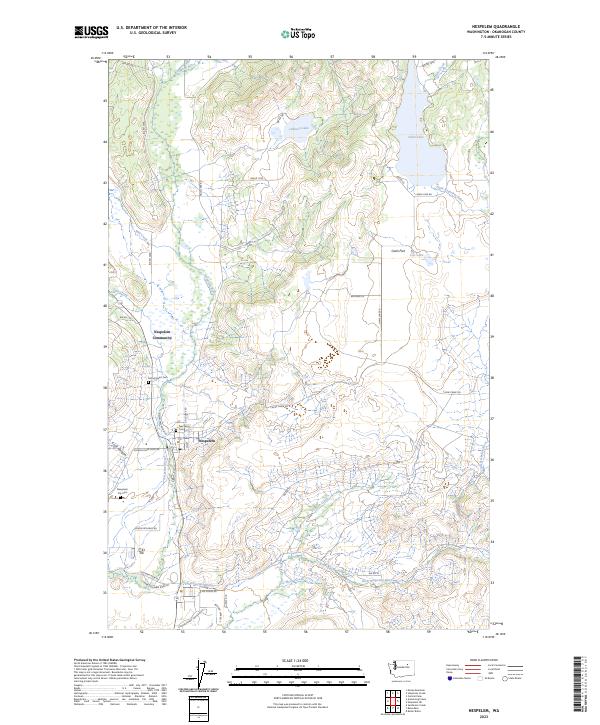 Nespelem, WA — USGS 7.5-minute topo (2023)