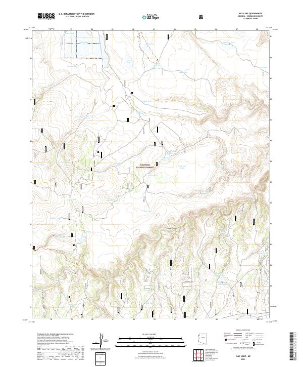 Hay Lake, AZ — USGS 7.5-minute topo (2021)