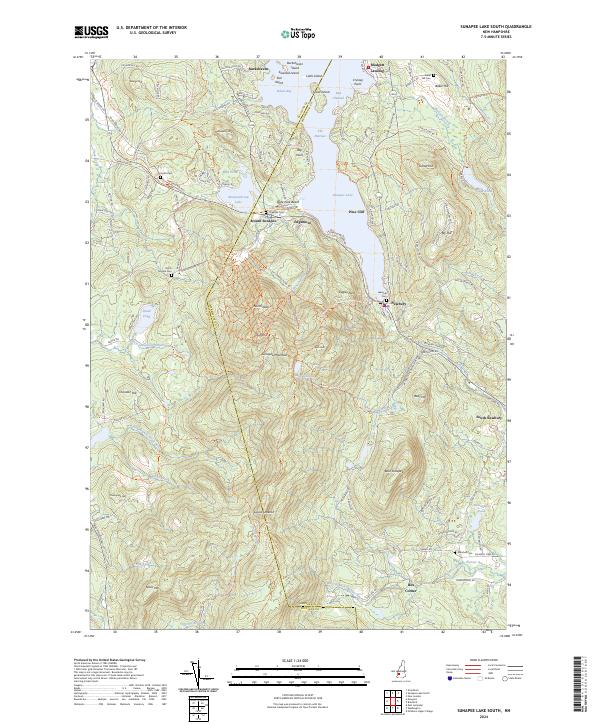 Sunapee Lake South, NH — USGS 7.5-minute topo (2024)