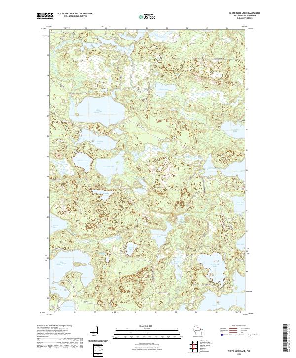 White Sand Lake, WI — USGS 7.5-minute topo (2022)