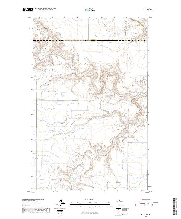 Rock City, MT — USGS 7.5-minute topo (2024)