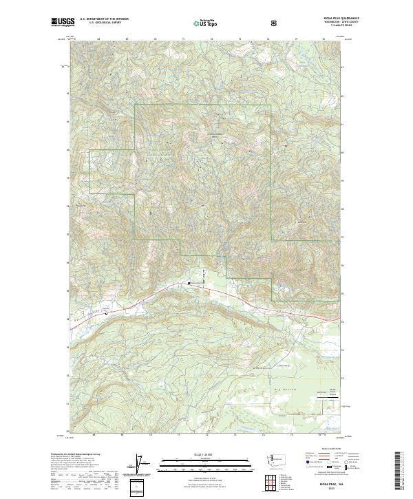 Kiona Peak, WA — USGS 7.5-minute topo (2023)
