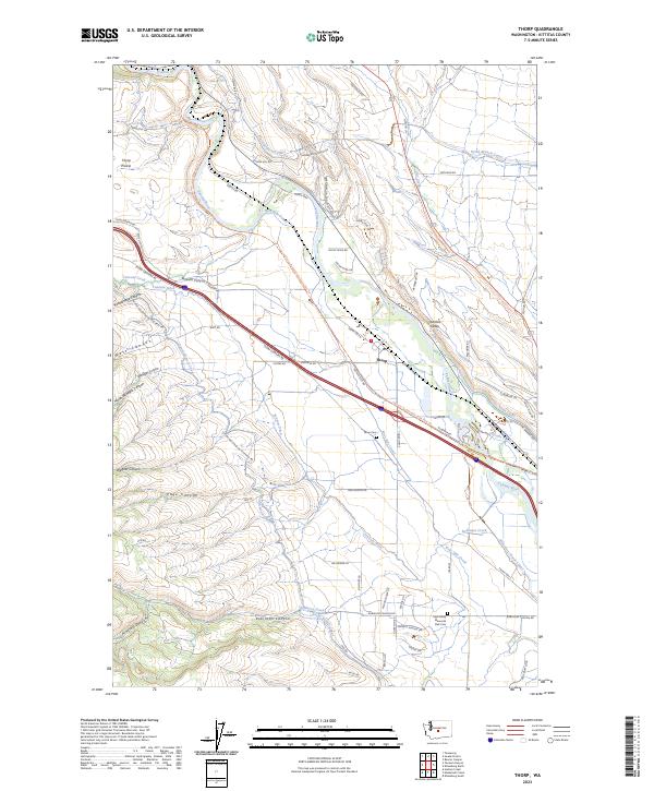 Thorp, WA — USGS 7.5-minute topo (2023)