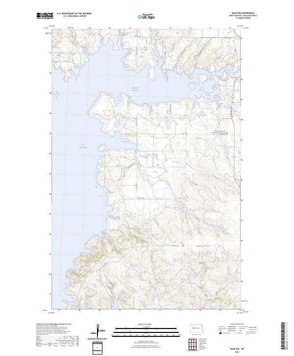 Raub NW, ND — USGS 7.5-minute topo (2024)