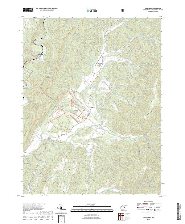 Green Bank, WV — USGS 7.5-minute topo (2023)