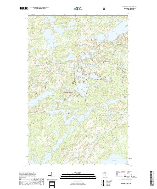 Ojibway Lake, MN — USGS 7.5-minute topo (2022)