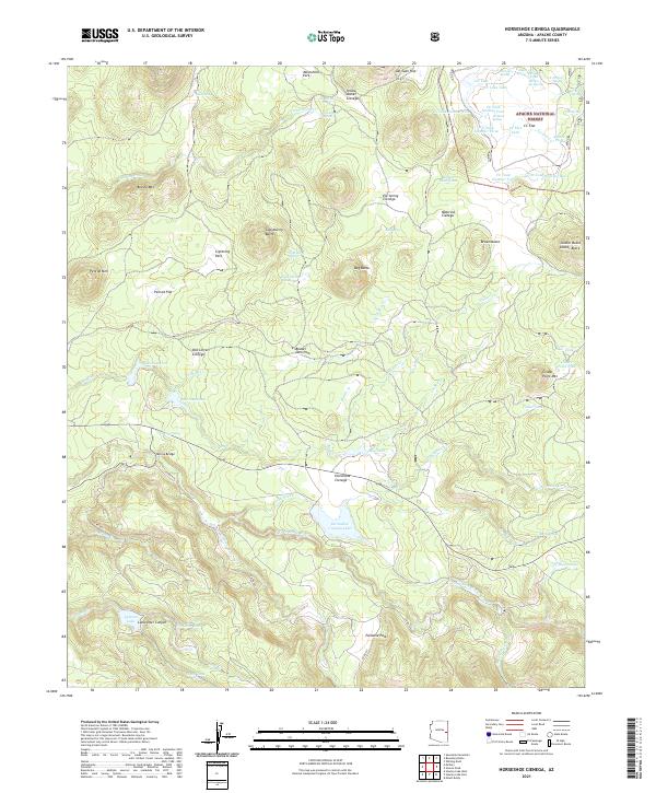 Horseshoe Cienega, AZ — USGS 7.5-minute topo (2021)