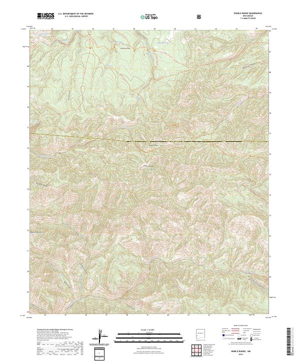 Diablo Range, NM — USGS 7.5-minute topo (2023)