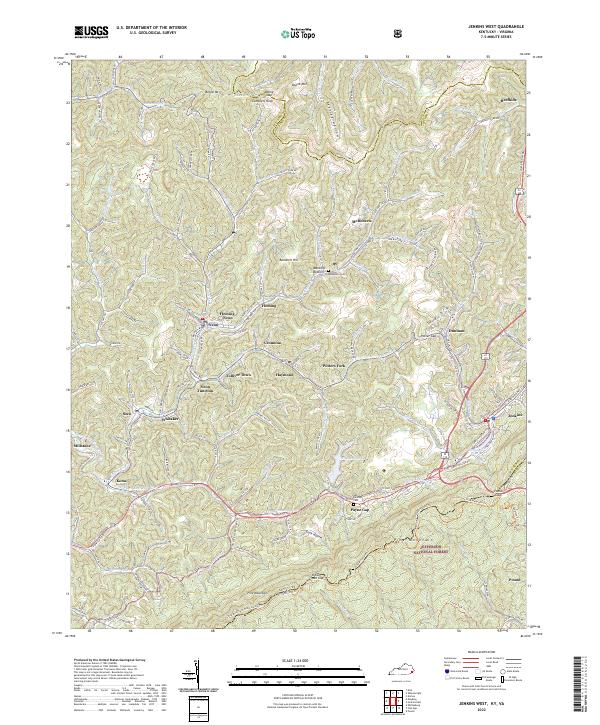 Jenkins West, KY-VA — USGS 7.5-minute topo (2022)