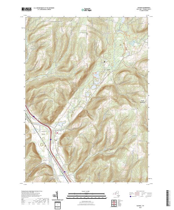 Savona, NY — USGS 7.5-minute topo (2023)