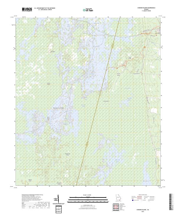 Chesser Island, GA — USGS 7.5-minute topo (2024)