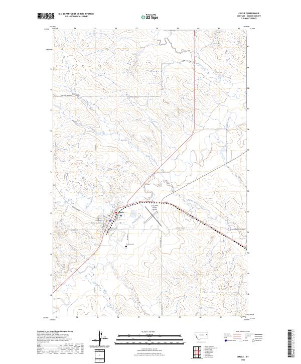 Circle, MT — USGS 7.5-minute topo (2024)