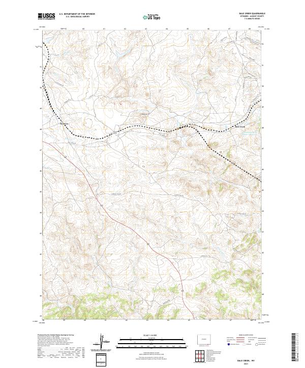 Dale Creek, WY — USGS 7.5-minute topo (2021)