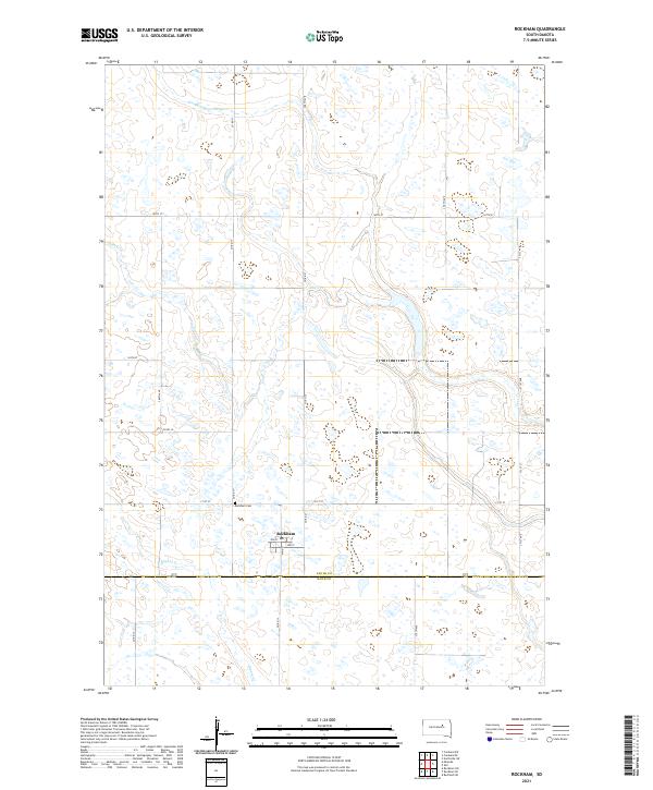 Rockham, SD — USGS 7.5-minute topo (2021)