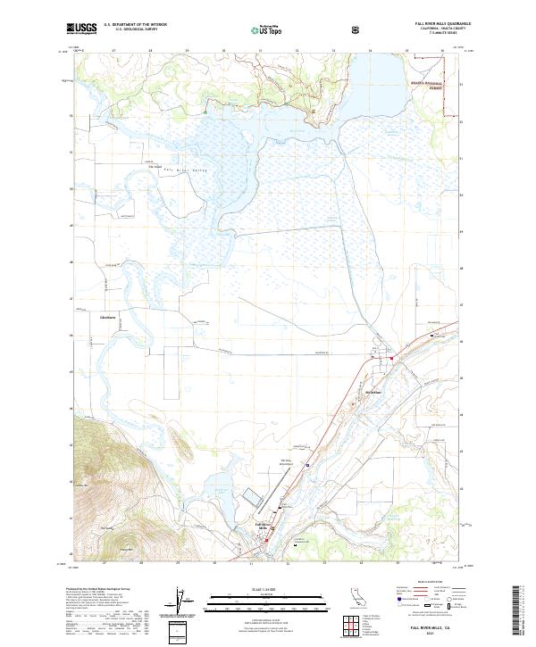 Fall River Mills, CA — USGS 7.5-minute topo (2021)