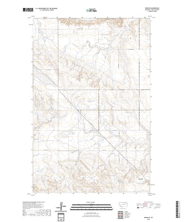 Wheeler, MT — USGS 7.5-minute topo (2024)