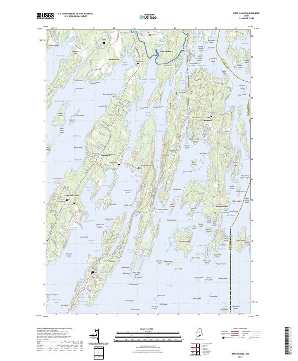 Orrs Island, ME — USGS 7.5-minute topo (2024)