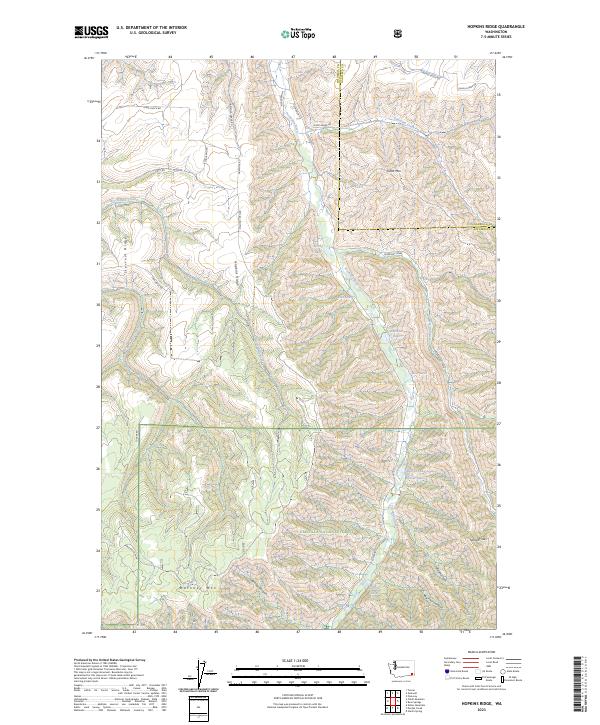 Hopkins Ridge, WA — USGS 7.5-minute topo (2023)
